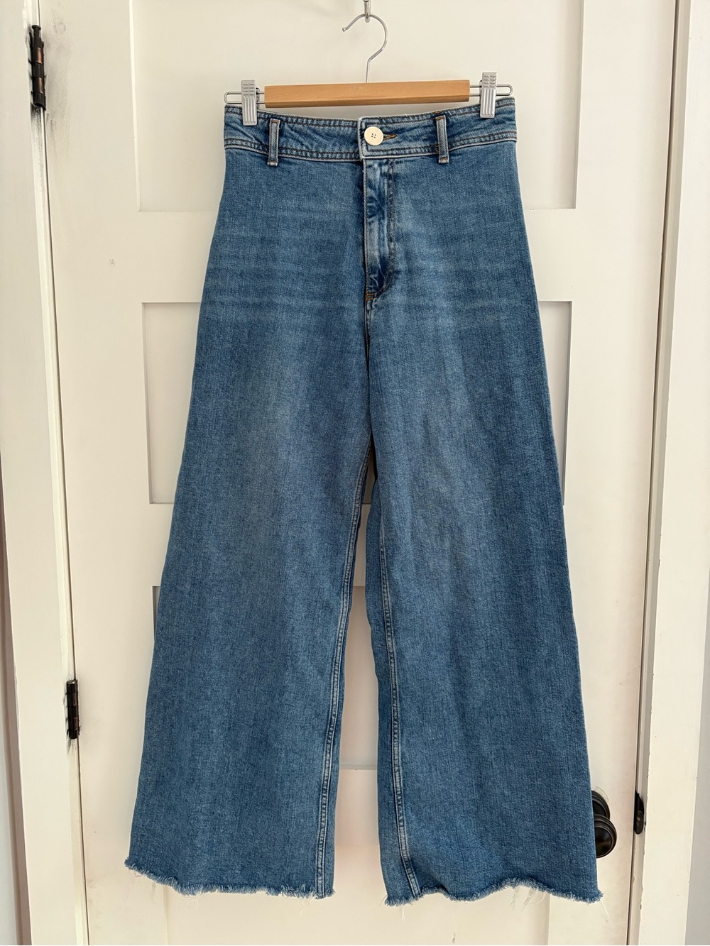 Zara marine straight jeans size 4 - Picture 2 of 12